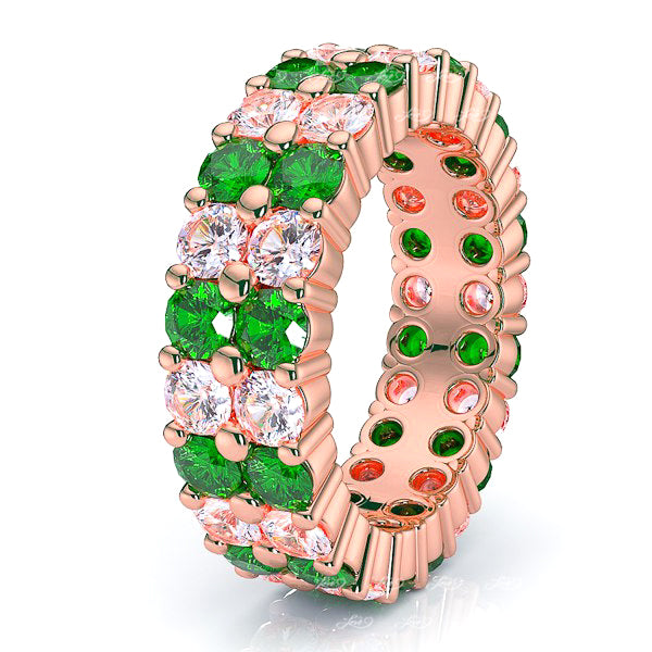 Rose Diamond and Emerald