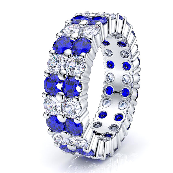 Diamond and Blue Sapphire