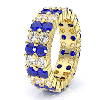 Yellow Diamond and Blue Sapphire
