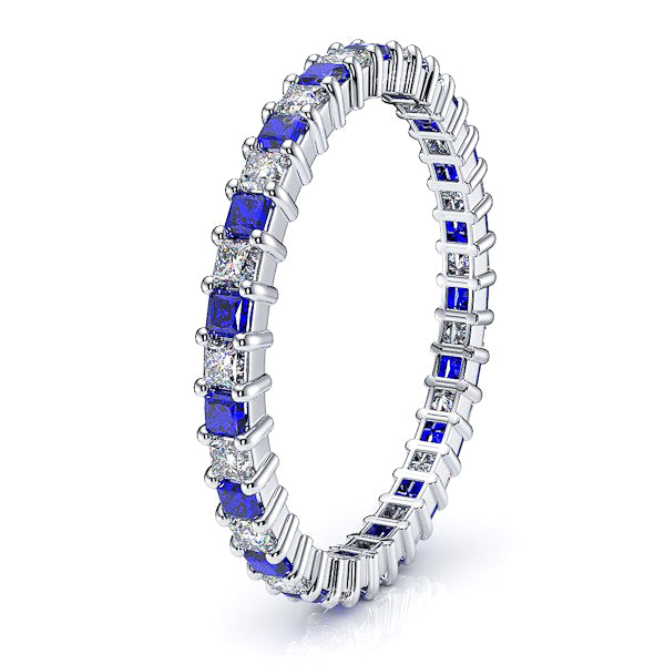 Diamond and Blue Sapphire