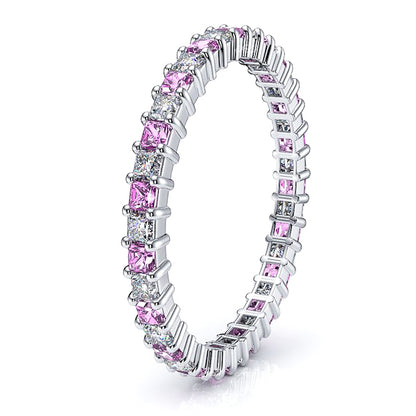Diamond and Pink Sapphire