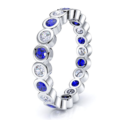 White Diamond and Blue Sapphire