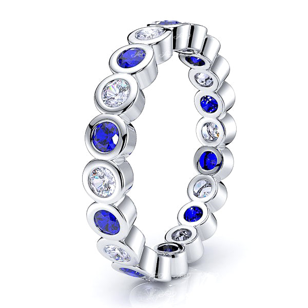Diamond and Blue Sapphire