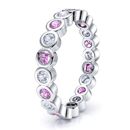 Diamond and Pink Sapphire