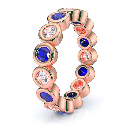 Rose Diamond and Blue Sapphire