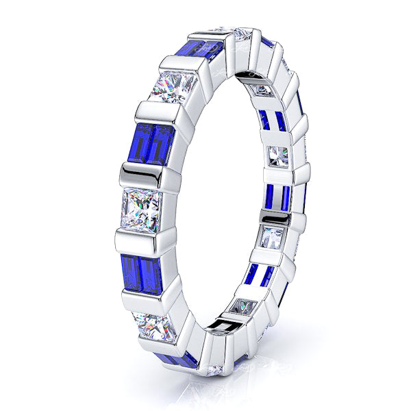 Diamond and Blue Sapphire