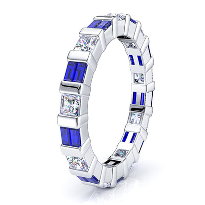 Diamond and Blue Sapphire