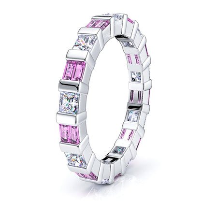 Diamond and Pink Sapphire
