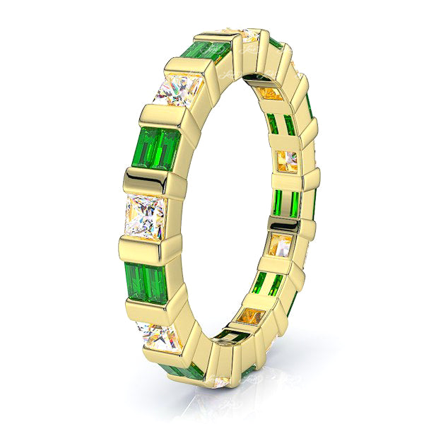 Yellow Diamond and Emerald