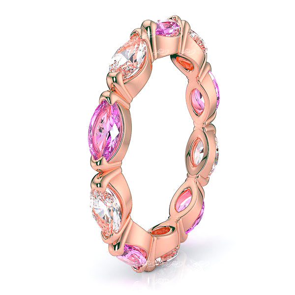 Rose Diamond and Pink Sapphire