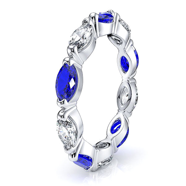 White Diamond and Blue Sapphire