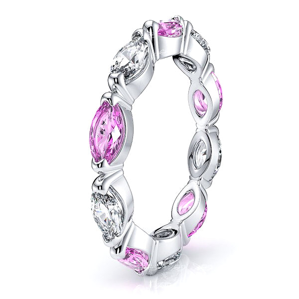 Diamond and Pink Sapphire