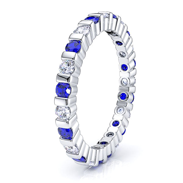 Diamond and Blue Sapphire