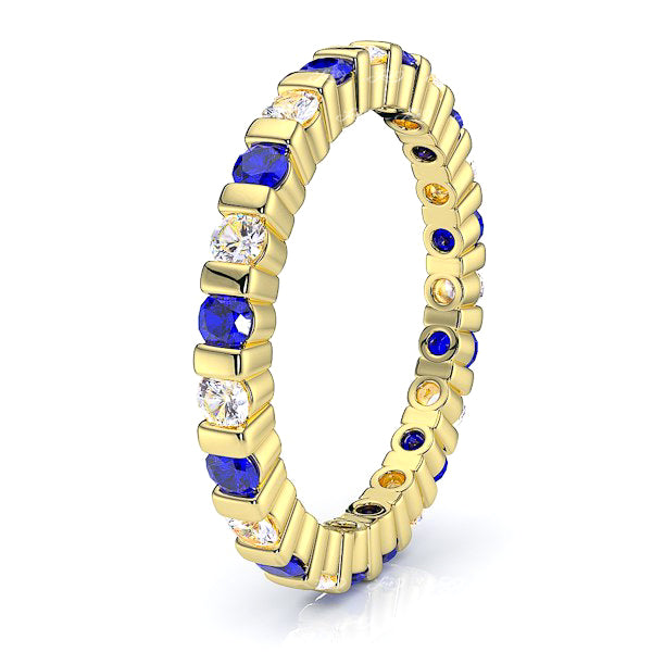 Yellow Diamond and Blue Sapphire
