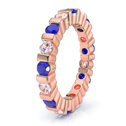 Rose Diamond and Blue Sapphire