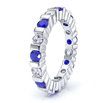 White Diamond and Blue Sapphire