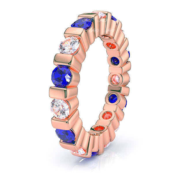 Rose Diamond and Blue Sapphire