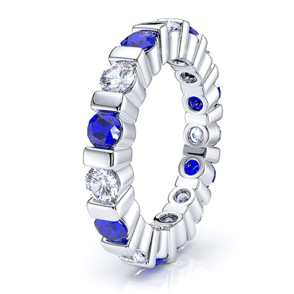 Diamond and Blue Sapphire