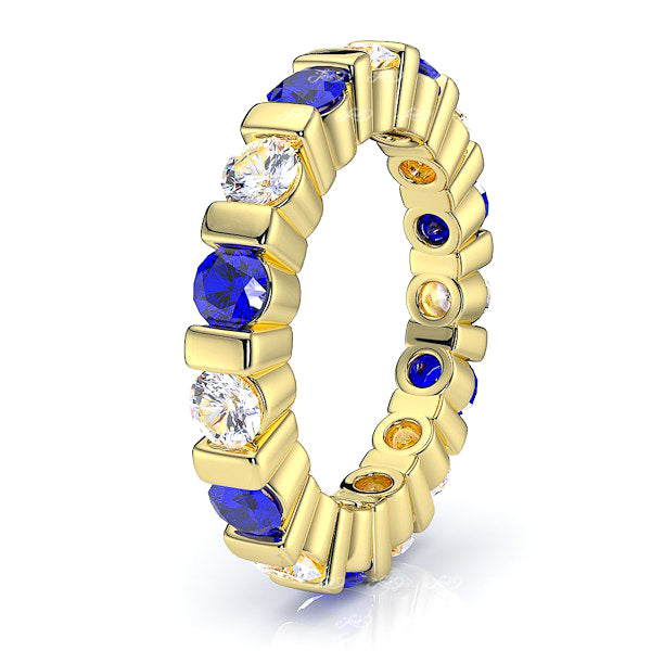 Yellow Diamond and Blue Sapphire