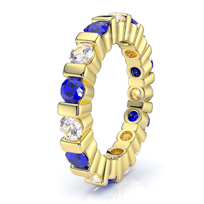 Yellow Diamond and Blue Sapphire