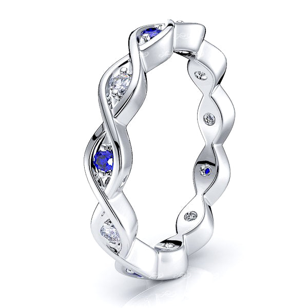 Diamond and Blue Sapphire