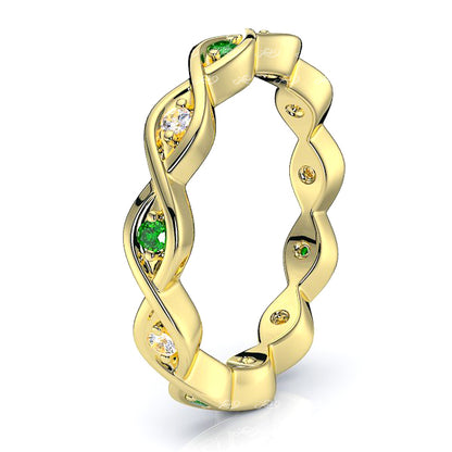 Yellow Diamond and Emerald