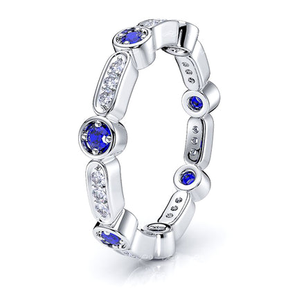 Diamond and Blue Sapphire