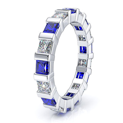 White Diamond and Blue Sapphire