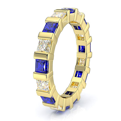 Yellow Diamond and Blue Sapphire