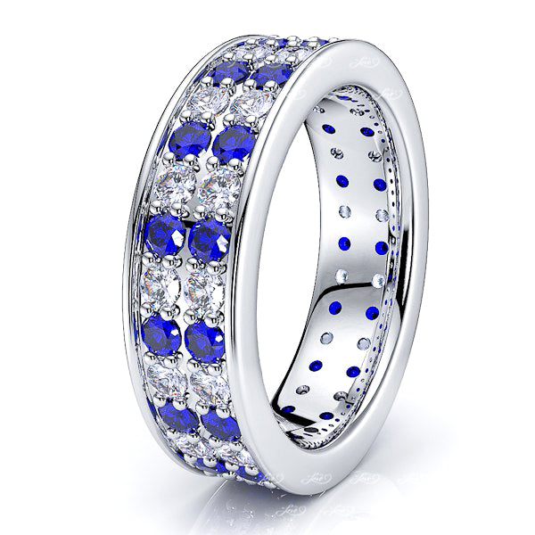 Diamond and Blue Sapphire