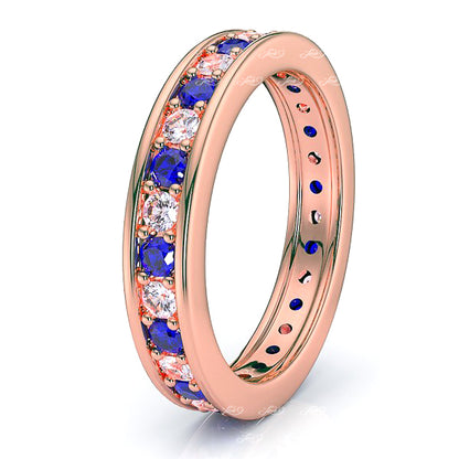 Rose Diamond and Blue Sapphire
