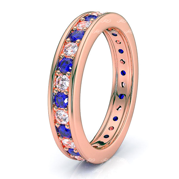 Rose Diamond and Blue Sapphire