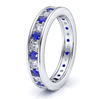 White Diamond and Blue Sapphire