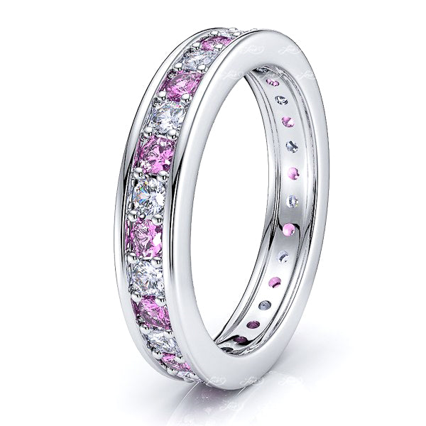 Diamond and Pink Sapphire