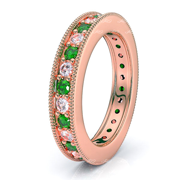 Rose Diamond and Emerald