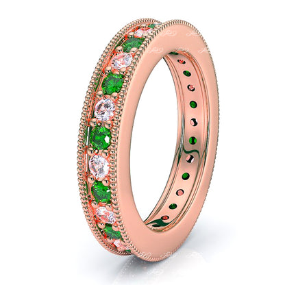 Rose Diamond and Emerald