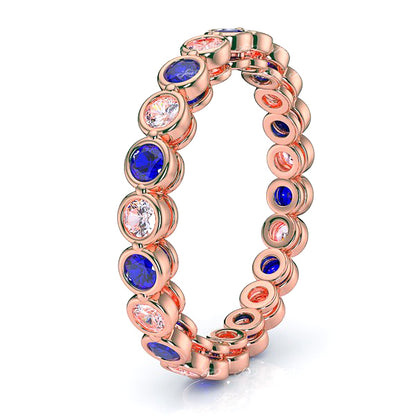 Rose Diamond and Blue Sapphire