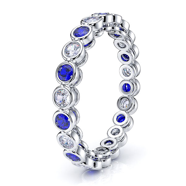 Diamond and Blue Sapphire