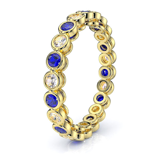Yellow Diamond and Blue Sapphire