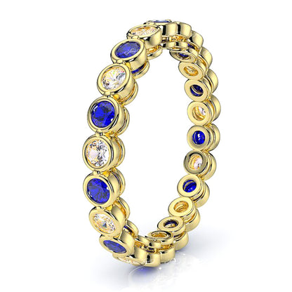 Yellow Diamond and Blue Sapphire