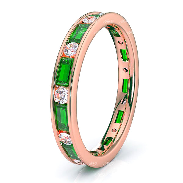 Rose Diamond and Emerald