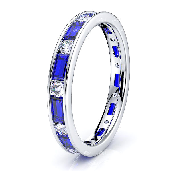 White Diamond and Blue Sapphire