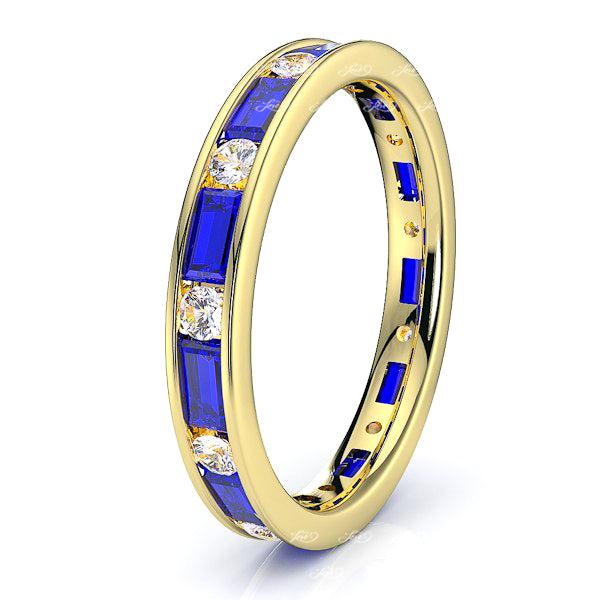 Yellow Diamond and Blue Sapphire