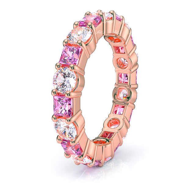 Rose Diamond and Pink Sapphire