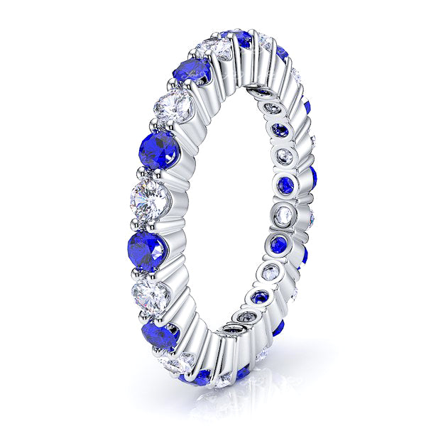 Diamond and Blue Sapphire