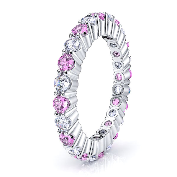 Diamond and Pink Sapphire