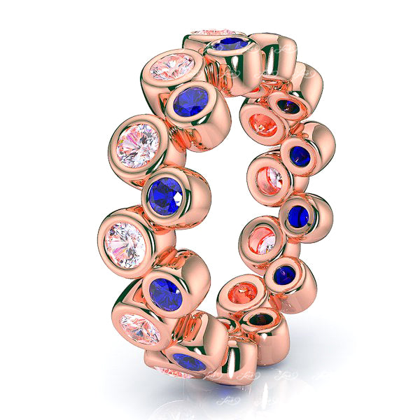 Rose Diamond and Blue Sapphire