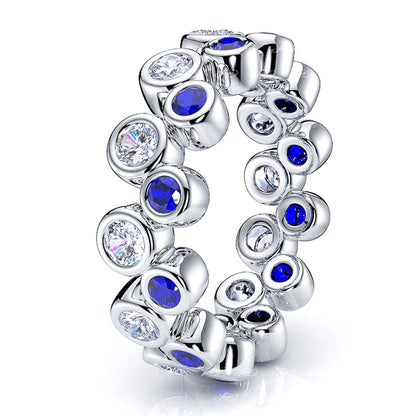 White Diamond and Blue Sapphire