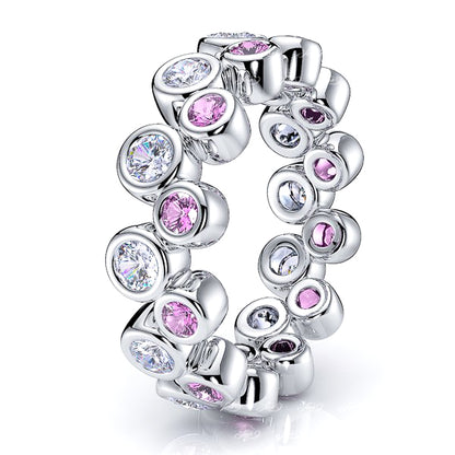 White Diamond and Pink Sapphire