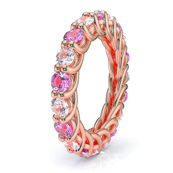 Rose Diamond and Pink Sapphire